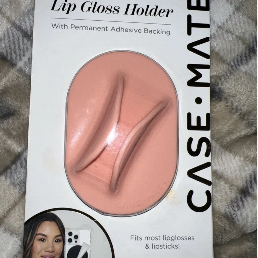 Case-Mate Lip Gloss Holder with Adhesive NEW Peach.